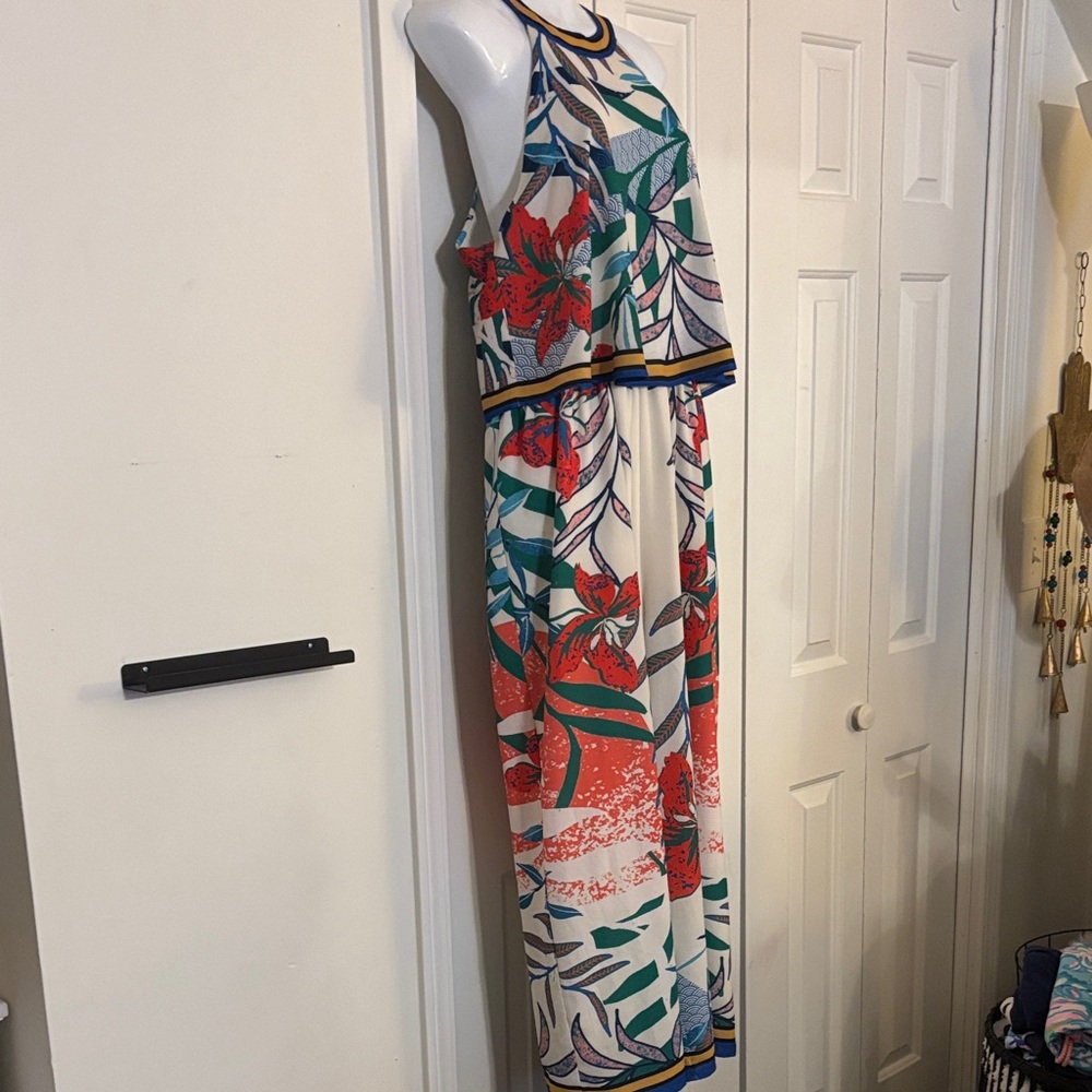 Flying Tomato Tropical Print Halter Jumpsuit-NWOT - Picture 5 of 7